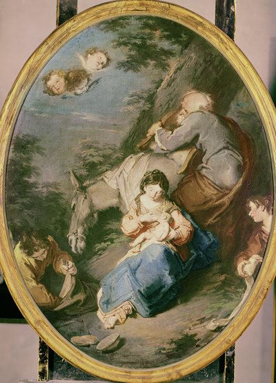 Rest During the Flight to Egypt by Giuseppe Bazzani